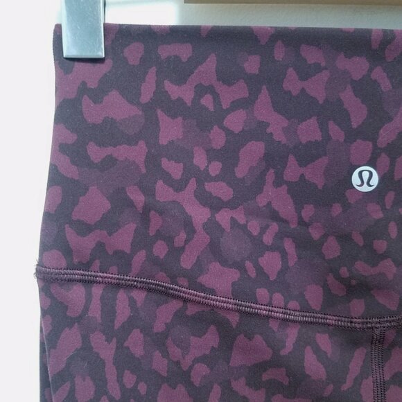 3 Lululemon Align Pant II Camo Raspberry Glo Run Inspire Size 6 Small Bundle - Picture 10 of 16